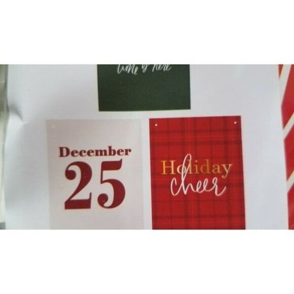 Christmas Hanging Wall Sign 7 Interchangeable "Sayings" Signs - Picture 9 of 10